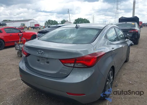 2015 Hyundai Elantra Limited z USA, uszkodzony, nr VIN KMHDH4AE1FU359401